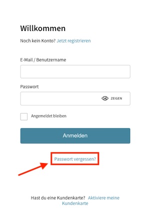 Passwort vergessen bei der Tipico Anmeldung