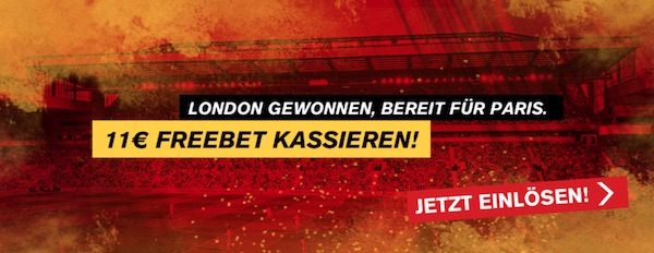 Interwetten 11 Euro Gutschrift zum CL Finale 2022