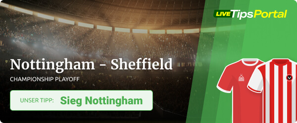 Nottingham vs. Sheffield Championship Playoffs Wett Tipp