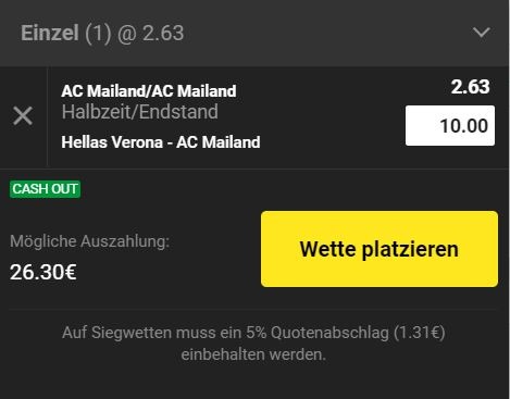 verona milan italien serie a wette