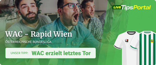 WAC vs. Rapid Wien Sportwetten Tipp