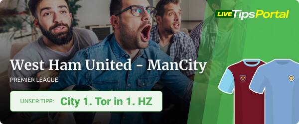 West Ham United gegen Manchester City Wett Tipp Saison 2021/22