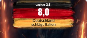 BildBet Boost auf Italien - Deutschland in der Nations League 2022