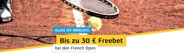 Merkur Sports Casback Aktion zu den French Open 2022