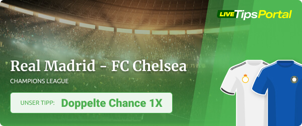 Real Madrid - Chelsea CL Viertelfinale 2022 Tipp