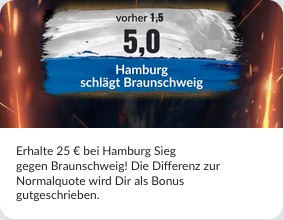 BildBet Boost auf HSV gegen Braunschweig