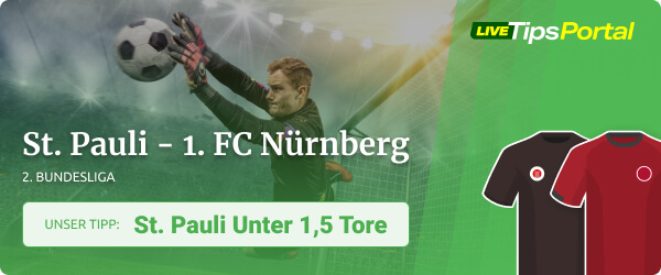 Wett Tipp St. Pauli - Nürnberg 2. Bundesliga 2022/23