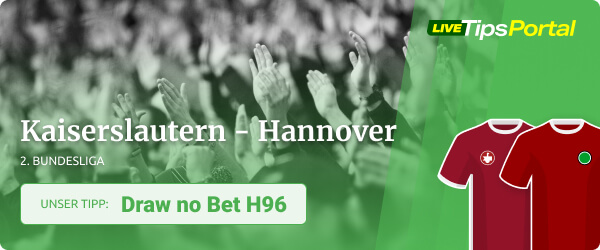 Unser Wett Tipp zur 2. Bundesliga Partie zwischen Kaiserslautern und Hannover