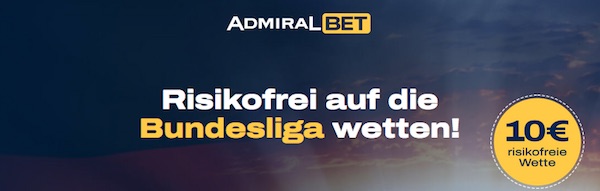 Risikofreie Bundesliga Wette zum Auftakt 2022 bei Admiralbet