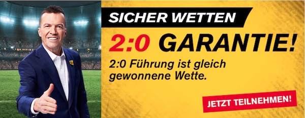 Nutze die Interwetten 2:0 Garantie zur Bundesliga