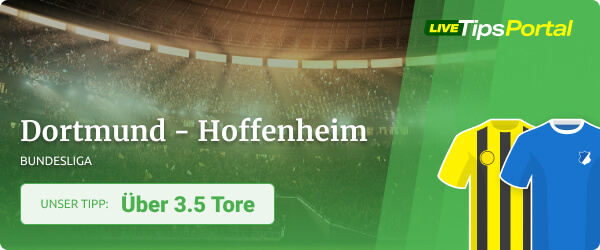 Unser Bundesliga Tipp zu Borussia Dortmund - Hoffenheim