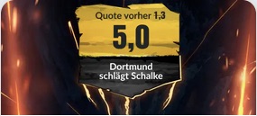 BildBet Boost auf BVB gegen Schalke in der Saison 22/23