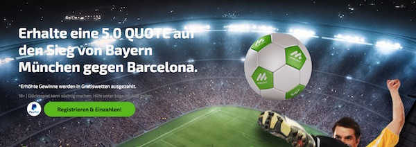 Mobilebet Boost auf Bayern vs. Barca in der CL-Gruppenphase 2022