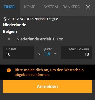 Neo bet tipp zu Niederlande gegen Belgien