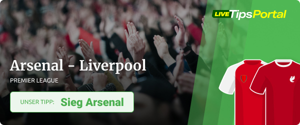 Arsenal vs. Liverpool Sportwetten Tipp 2022/23
