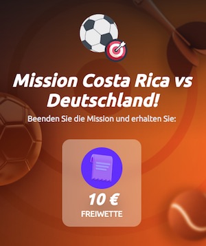 Betano WM Mission zu Costa Rica vs. Deutschland