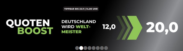 Happybet Boost auf Weltmeister Deutschland