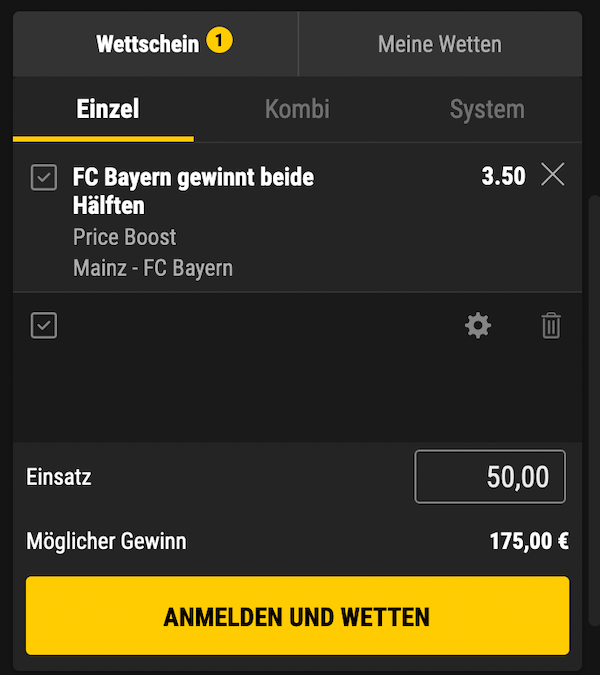 Mainz Bayern Bwin Price Boost für das DFB-Pokal-Achtelfinale