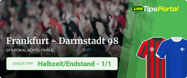Frankfurt vs. Darmstadt DFB Pokal Achtelfinale Tipp