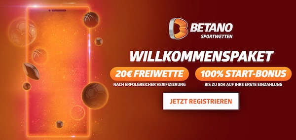 Betano Einzahlungsbonus 100 Prozent bis 80 Euro