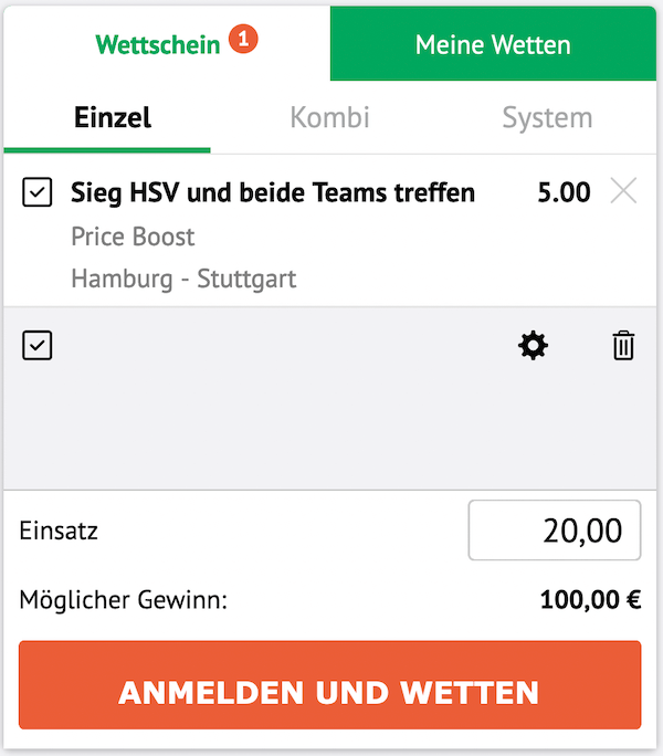 Oddset Boost HSV VfB