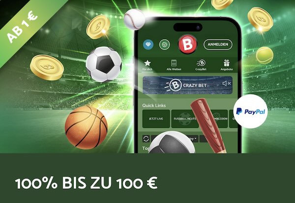 Crazybuzzer Sportwetten Bonus bis zu 100 Euro