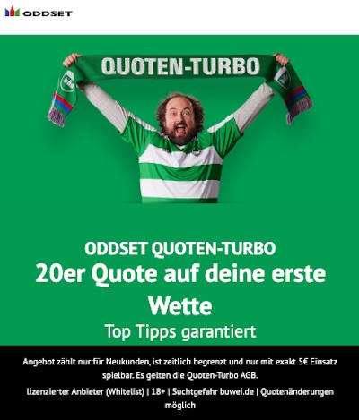 ODDSET Quotenboost allgemein