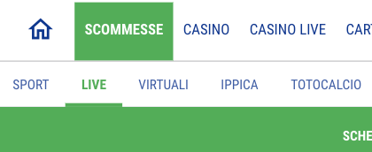 live scommesse