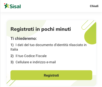 registrazione compenso servizi sisal