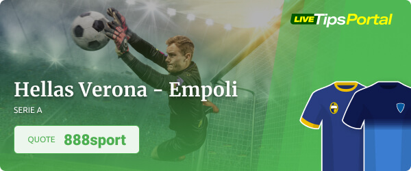 verona empoli quote 888sport