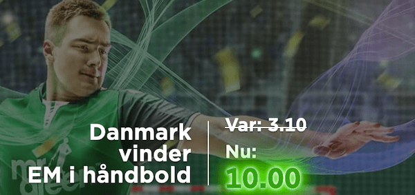 Mr. Green danmark handbold oddsboost