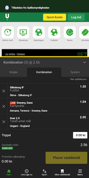 Betting på unibet mobile odds app