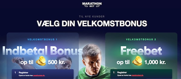 Marathonbet Vaelg din velkomstbonus