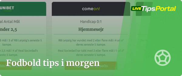 Fodbold tips i morgen