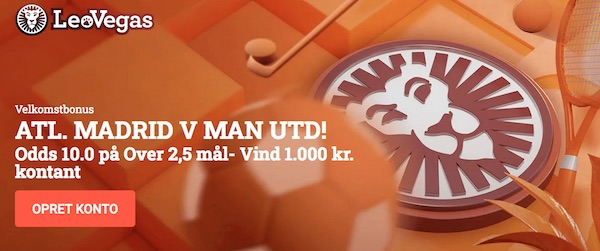 LeoVegas Atletico Madrid - Manchester United odds boost Champions League