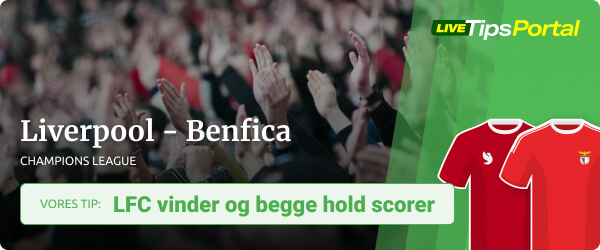 Liverpool vs. Benfica odds tip 13.4.2022