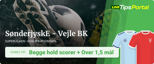 SønderjyskE - Vejle BK odds tip Superligaen kvalifikationsspil 2022