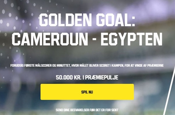 Unibet Golden Goal Cameroun vs. Egypten