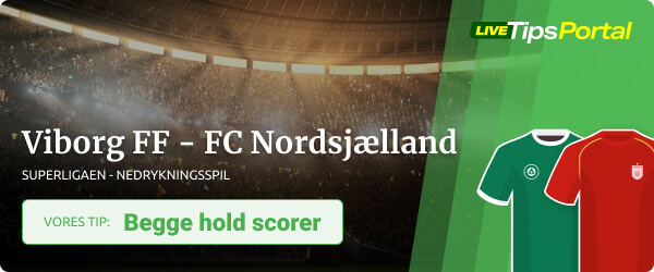 Viborg vs. Nordsjælland odds tip Superligaen Nedrykningsspil