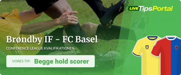 Brøndby vs Basel odds tip, Conference League kvalifikationen