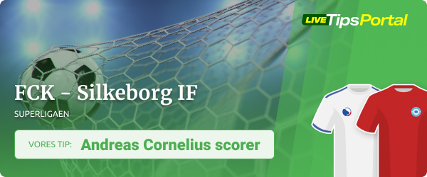 FCK - Silkeborg odds tip Cornelius scorer
