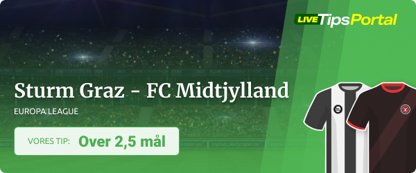 Sturm Graz vs. FC Midtjylland odds tip Europa League 22/23