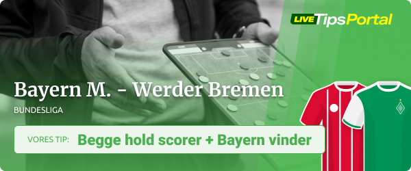 Bayern München vs. Werder Bremen odds tip 2022/23