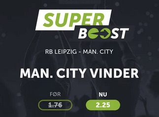 ComeOn Superboost RB Leipzig vs. Manchester City