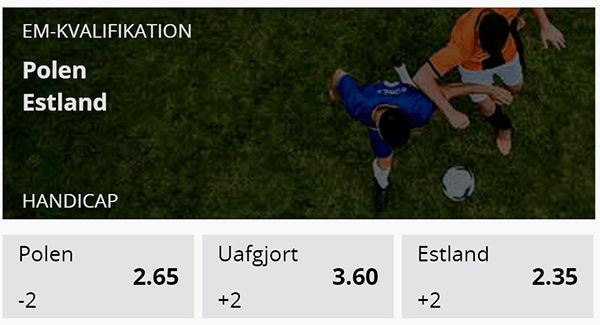 EM kvalifikations odds, Betsson, Polen - Estland odds og optakt