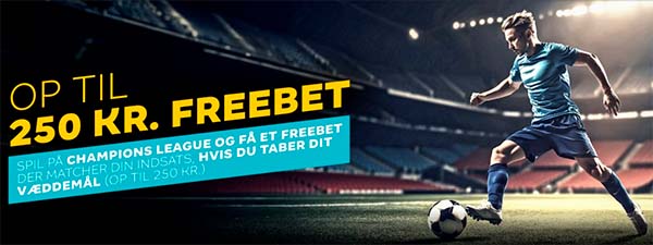 Freebet: Bookmaker matcher din CL-indsats