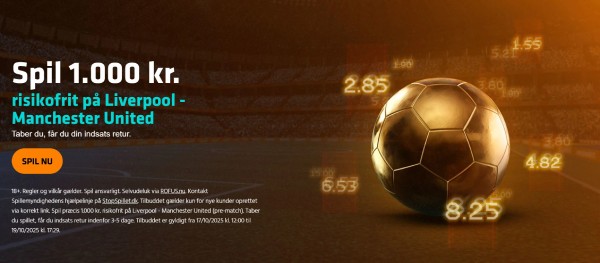 Risikofrit væddemål hos Expekt på Liverpool - Manchester United