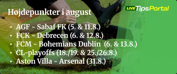 Højdepunkter i august