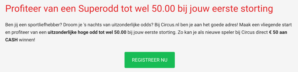 Circus super odds