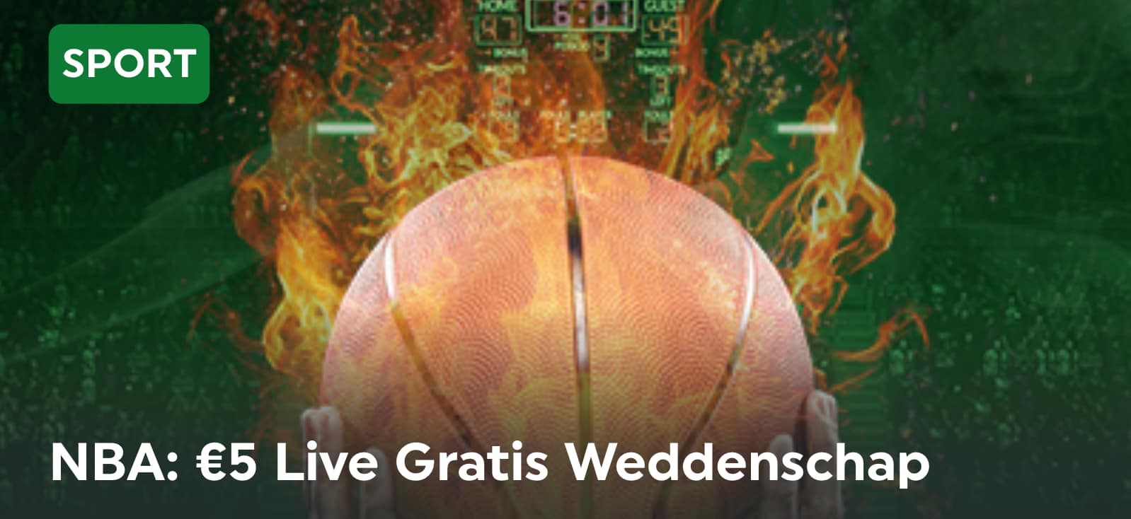 Toto NBA free bet: 5 euro gratis weddenschap